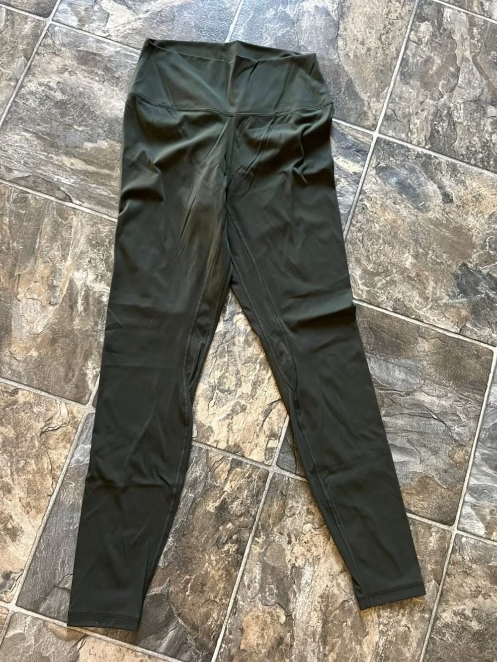 CRZ YOGA Women's brushed naked feel 28inch Leggings in Dark Green